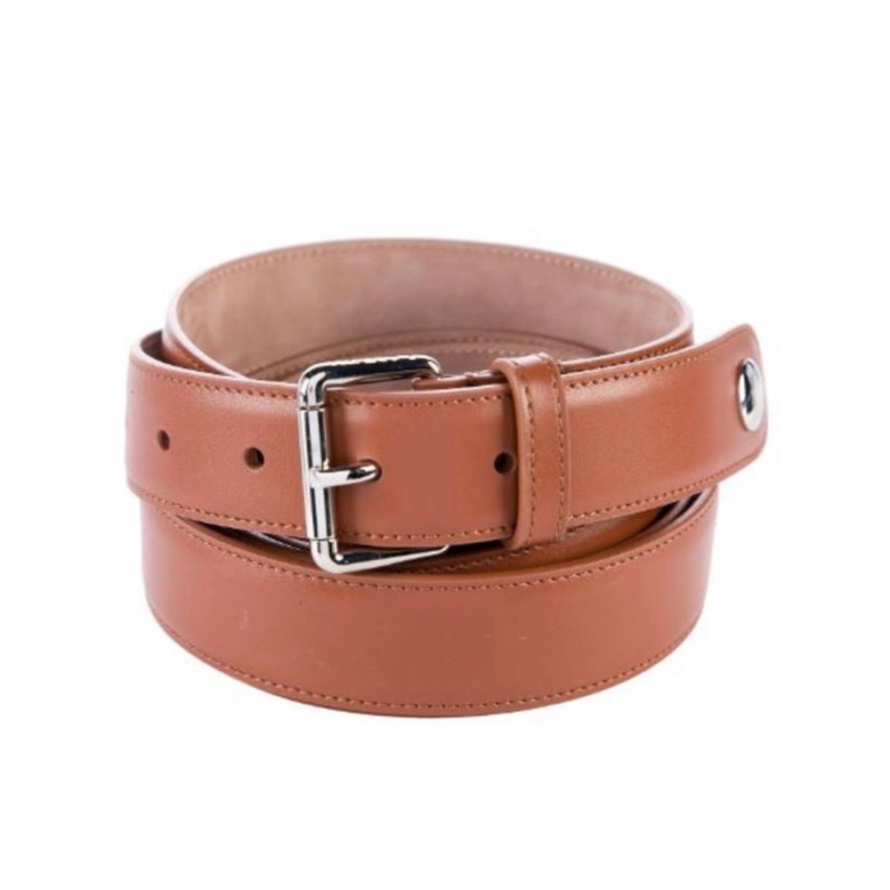 NWT authentic Lanvin double tie leather belt (Terracotta)